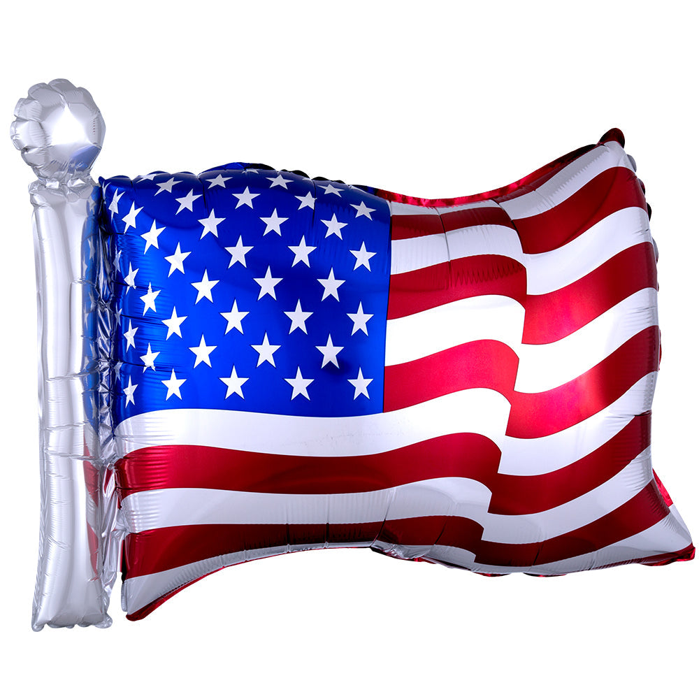 27" American flag foil balloon - 06872