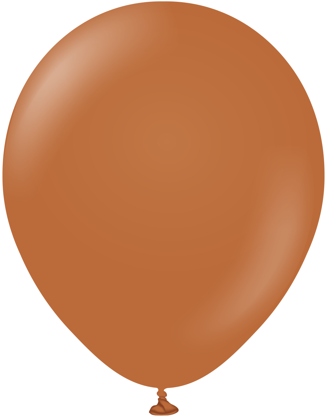 12" Kalisan latex balloons - Standard Caramel Brown (50 ct)