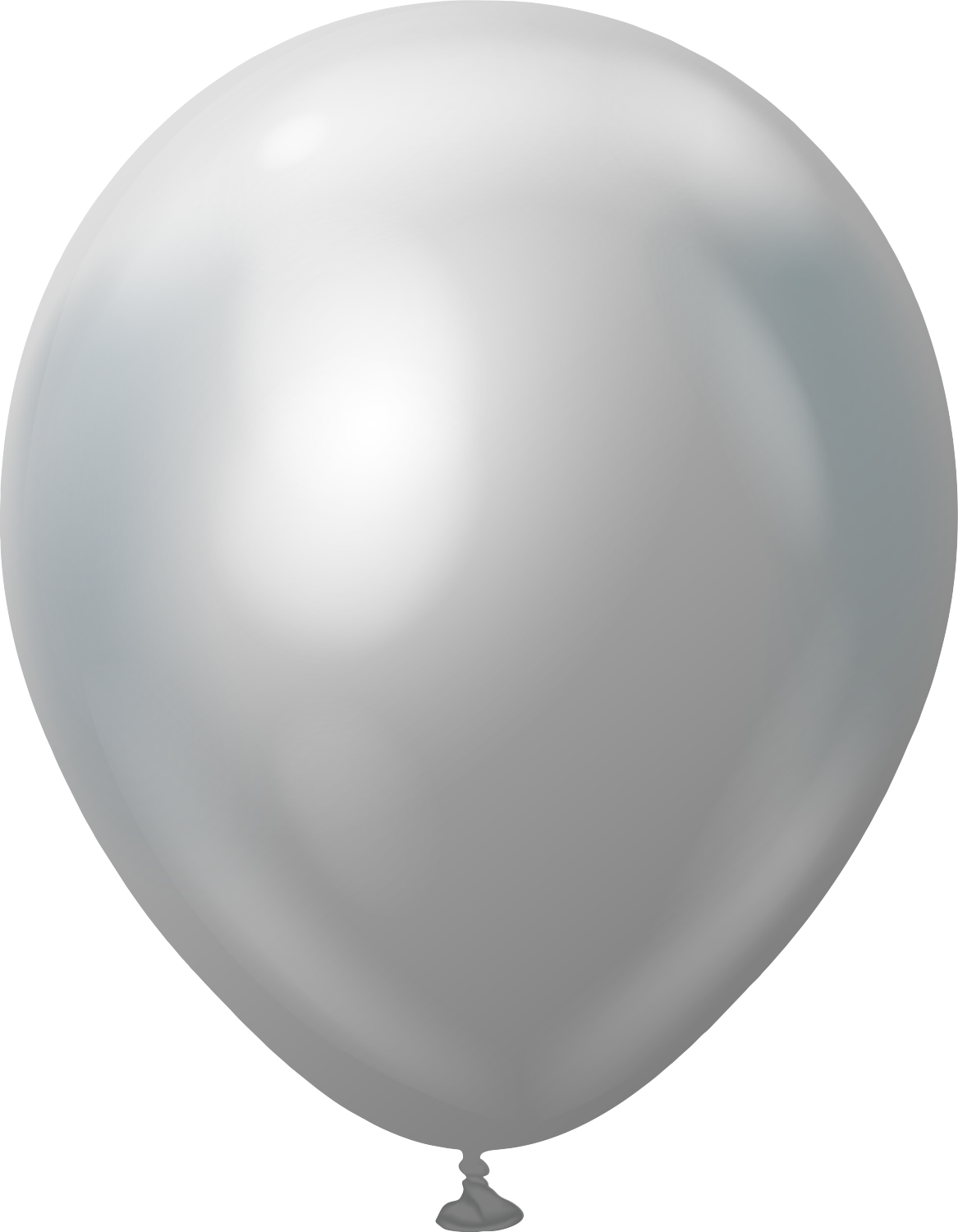 12" Kalisan latex balloons - Mirror Silver (50 ct)