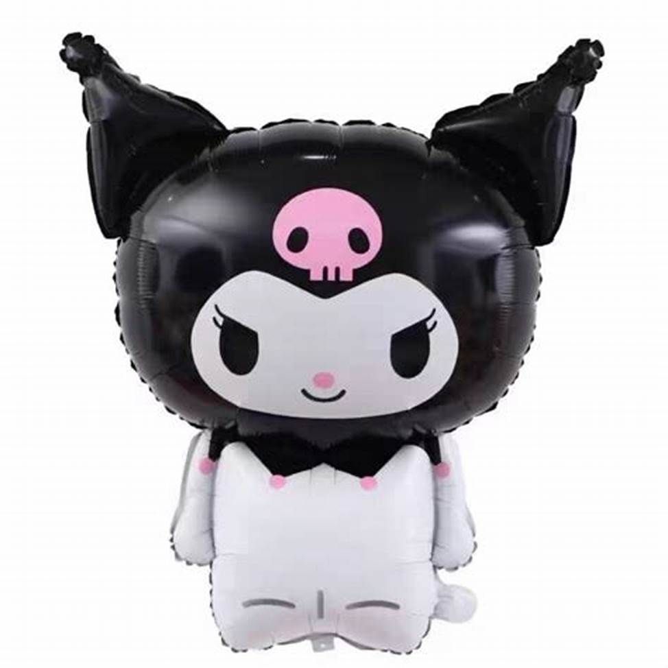 Black cat Kuromi inspired 30" Foil Balloon