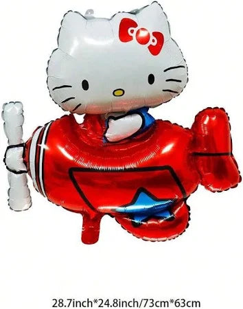 27" Hello Kitty plane foil balloon