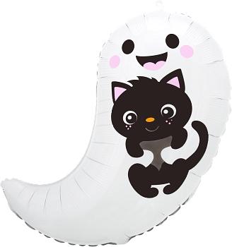 19" Halloween ghost foil balloon