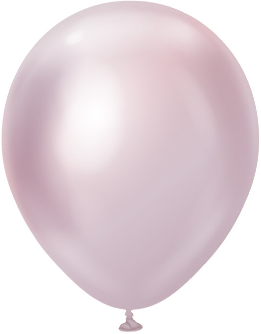 12" Kalisan latex balloons - Mirror Pink Gold (50 ct)