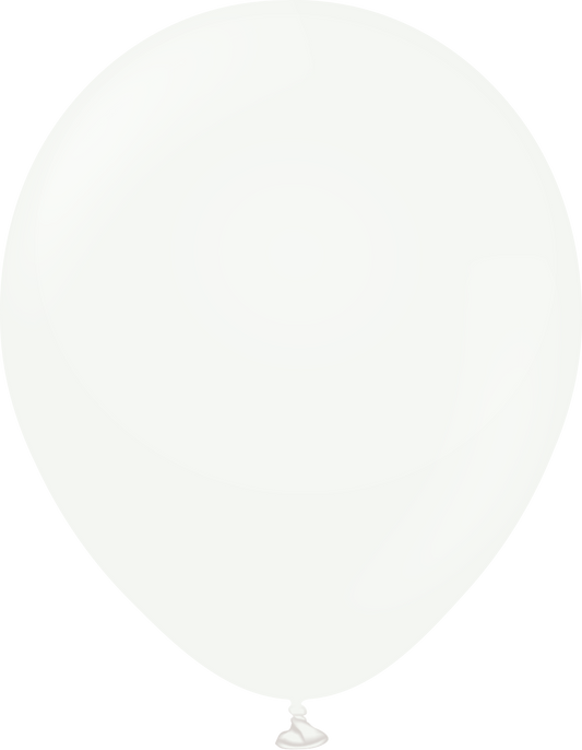 12" Kalisan latex balloons - Standard White (50 ct)