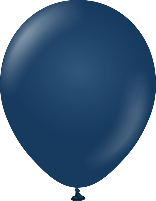 12" Kalisan latex balloons - Standard Navy (50 ct)