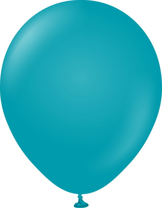 12" Kalisan latex balloons - Standard Turquoise (50 ct)