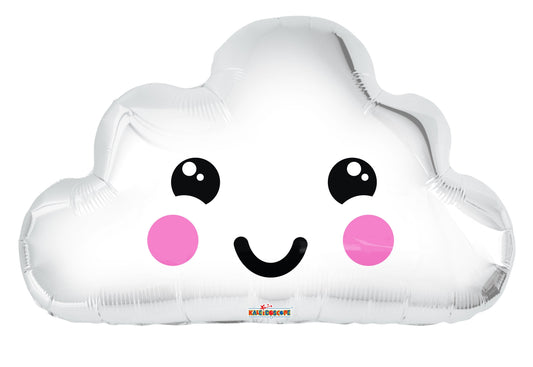 20" White Cloud Foil Balloon