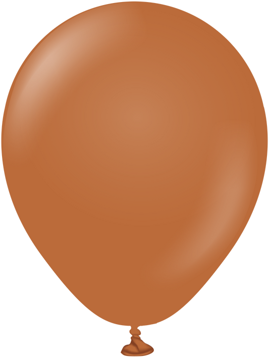 5" Kalisan latex balloons - Caramel Brown (50ct)