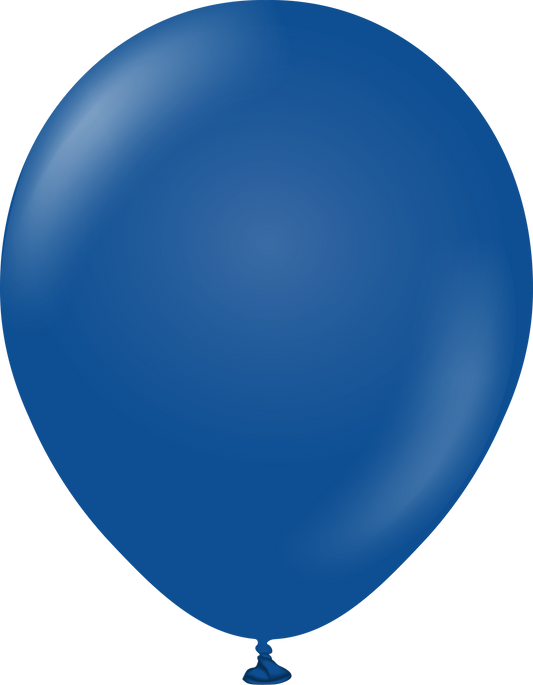 12" Kalisan latex balloons - Standard Dark Blue (100 ct)