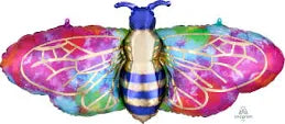 39" Tye Dye Bee foil balloon