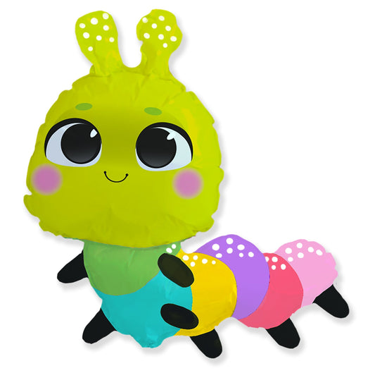 13" Catterpillar Foil Balloon - Airfill only