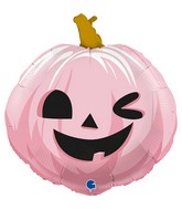 Pastel Foil Pumpkin balloon - 22"