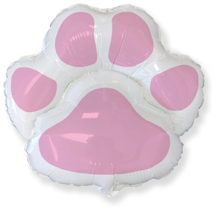 30" Dog Paw Print Foil Balloon - Pink