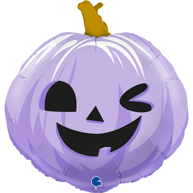 Pastel Foil Pumpkin balloon - 22"